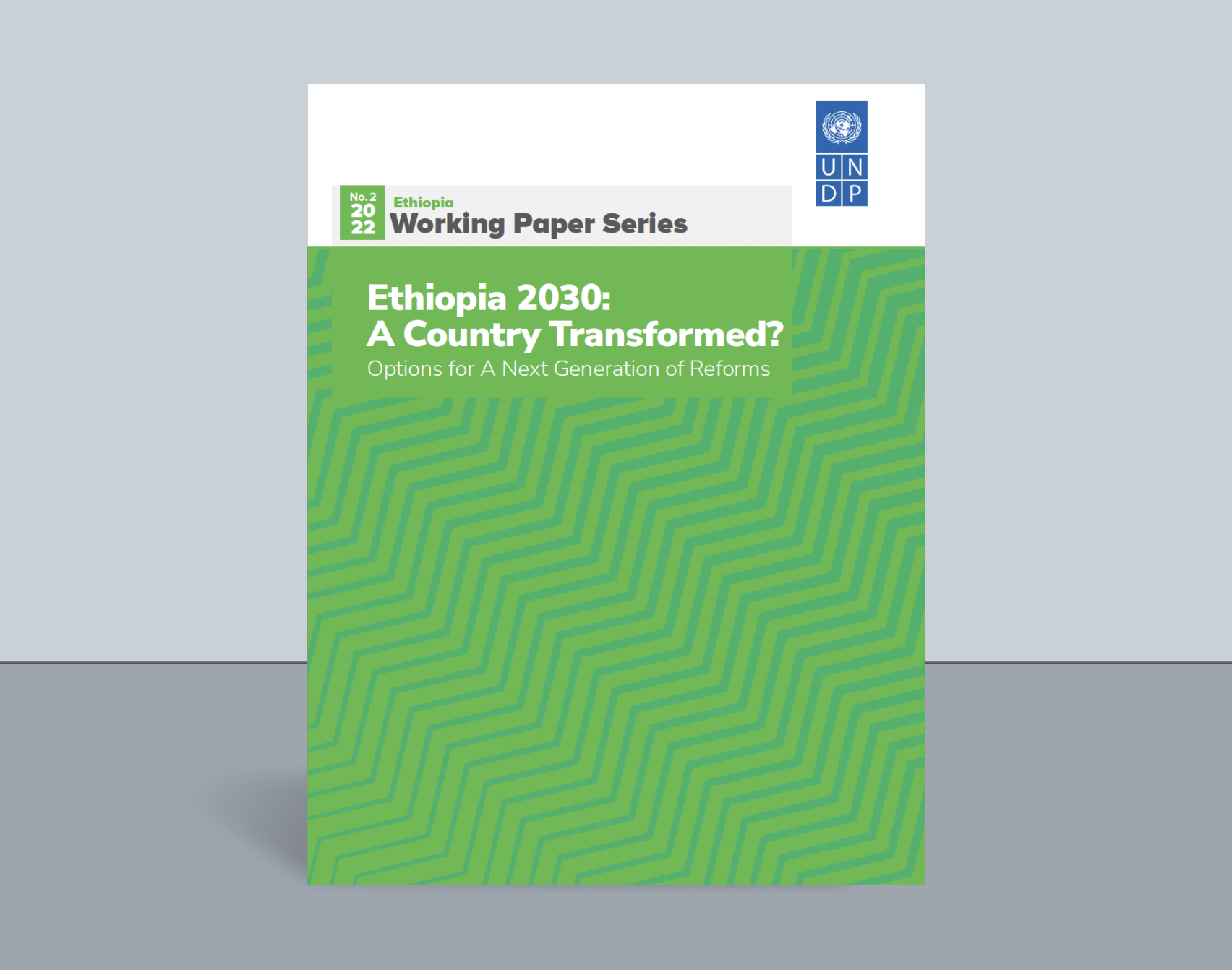 A cover of the publication with a title &quot;Ethiopia 2030: A Country Transformed?&quot;